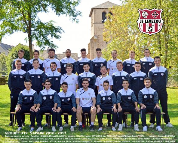 L'équipe U18 - U19 JSL 2016/2017