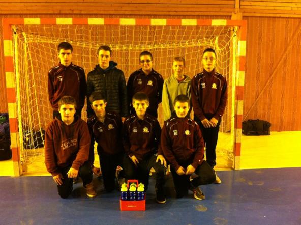 Les U15 terminent 6ème du challenge départemental futsal 2015